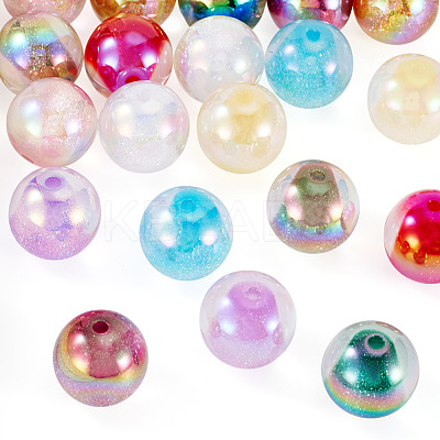 10 Colors Acrylic Imitate Cat Eye Beads FIND-TA0009-23A-1