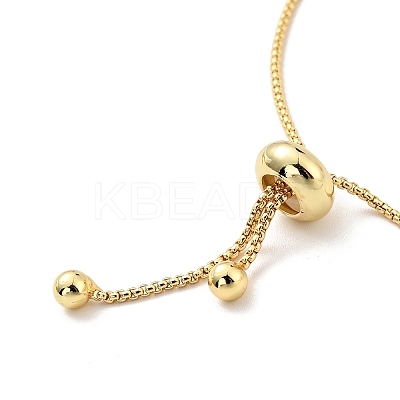 Brass Cable Chains Slider Bracelet for Women BJEW-G643-01G-1