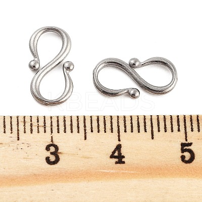 Non-Tarnish 304 Stainless Steel S-Hook Clasps LS-STAS-L082-001P-02-1