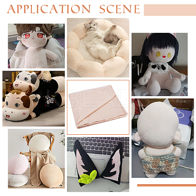 Polyester Doll Skin Fabric DIY-WH0060-33A-1