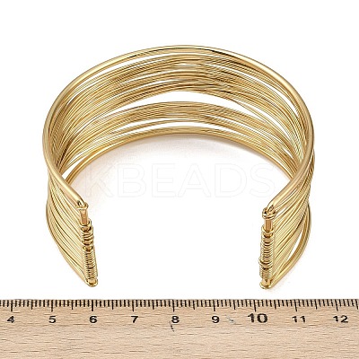 Spring 304 Stainless Steel Open Bangles for Women LS-BJEW-K288-02B-G-1