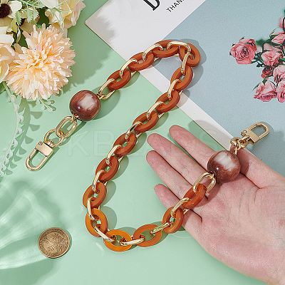 1Pc Resin Oval Link Purse Chains with Alloy Clasps FIND-PH0028-19A-1