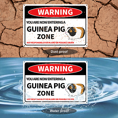 UV Protected & Waterproof Aluminum Warning Signs AJEW-WH0111-K32-1