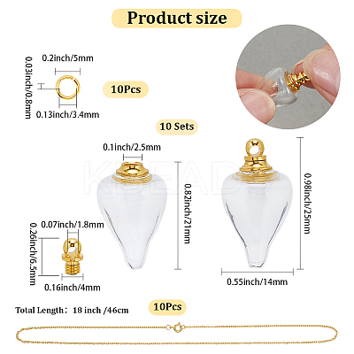 DIY Necklace Making Kits DIY-SC0030-98B-1
