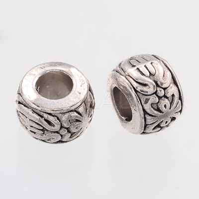 Rondelle Tibetan Style Spacer Beads X-AB793-NF-1