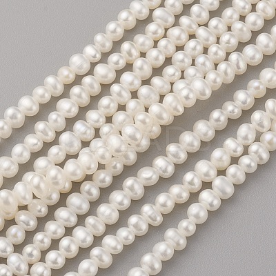 Natural Cultured Freshwater Pearl Beads Strands PEAR-G007-36-1
