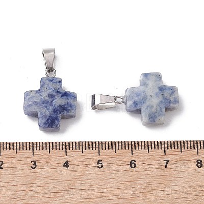 Natural & Synthetic Mixed Gemstone Pendants G-K359-02P-M-1