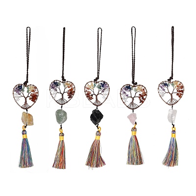Brass Big Pendant Decorations HJEW-F014-02-1