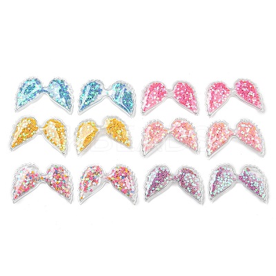 12Pcs 6 Colors PVC with Resin Accessories RESI-CJ0001-174-1