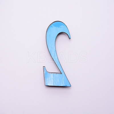 Plastic & PVC Number Sign Labels KY-WH0023-A02-03-1