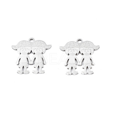 Non-Tarnish 201 Stainless Steel Pendants STAS-N091-148P-1