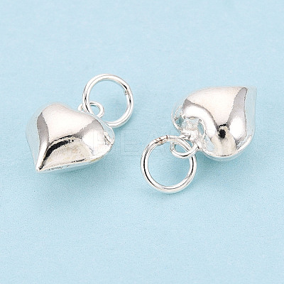 925 Sterling Silver Heart Charms STER-T008-32S-03-1