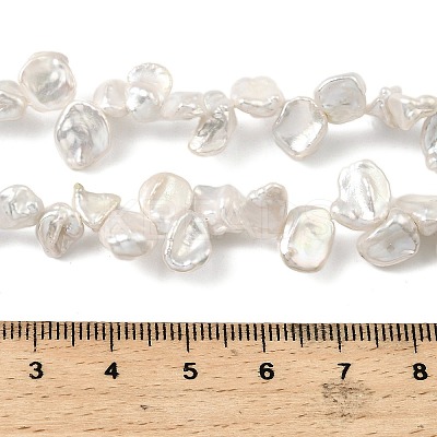 Natural Baroque Keshi Pearl Beads Strands PEAR-B004-07B-01B-1