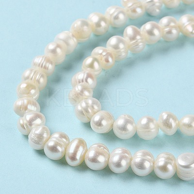 Natural Cultured Freshwater Pearl Beads Strands PEAR-E018-54-1
