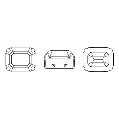 Preciosa® MAXIMA Crystal Sew-On Cups Y-PRC-SC10-60010-S-1