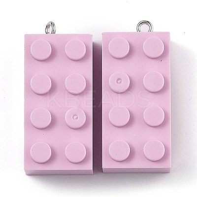 Opaque Acrylic Pendants MACR-B0001-02I-1