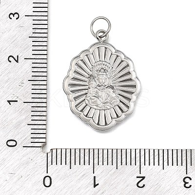 Virgin Mary Theme 304 Stainless Steel Pendants LS-STAS-I356-05P-04-1