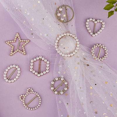 9Pcs 9 Style Alloy Buckles DIY-SZ0008-39-1