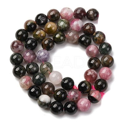 Natural Multicolor Tourmaline Beads Strands G-K402-A01-8mm-1