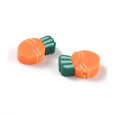 Fruit & Vegetable Theme Handmade Polymer Clay Beads CLAY-F006-02B-1