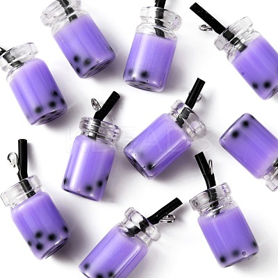 Glass Bottle Pendants X-CRES-N017-03E-1