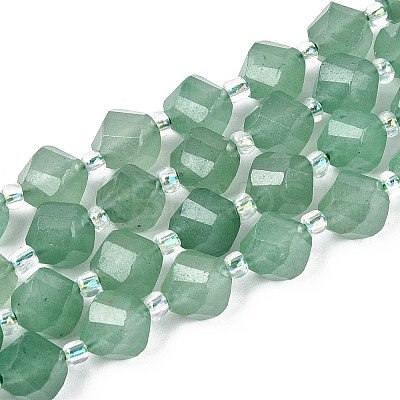 Natural Green Aventurine Beads Strands G-T144-24A-01-1