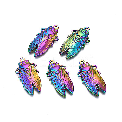 Ion Plating(IP) 201 Stainless Steel Pendants LS-X-STAS-S119-165M-1