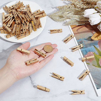 80Pcs Wood Spirit Clips AJEW-ME0001-55-1