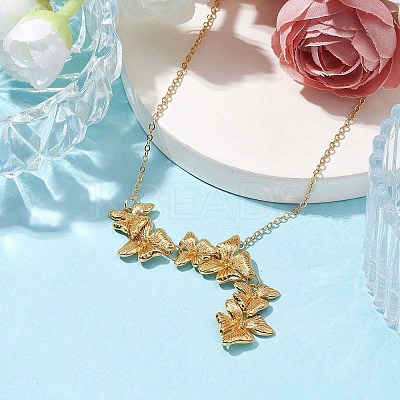 Butterfly Pendant Necklaces NJEW-JN04737-02-1