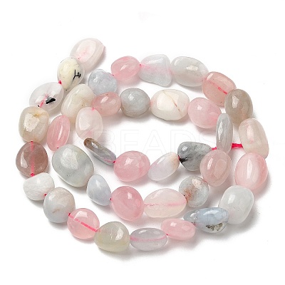Natural Morganite Beads Strands G-O186-B-03-1
