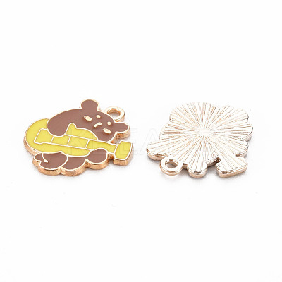 Alloy Enamel Pendants ENAM-N054-65D-NR-1