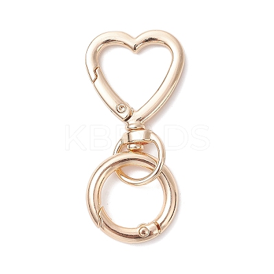 Zinc Alloy Heart Swivel Hook Clasps KEYC-JKC01441-1