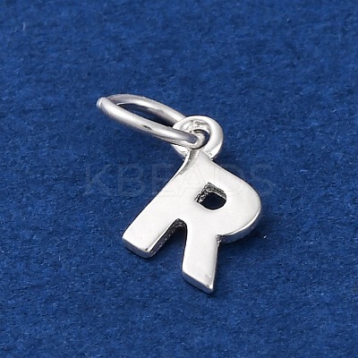 925 Sterling Silver Letter Charms STER-C012-01S-R-1