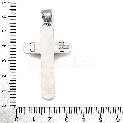 304 Stainless Steel Big Pendants STAS-R171-05P-1