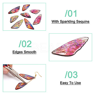 DIY Butterfly Earring Making Kit DIY-TA0005-06-1