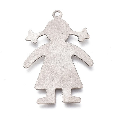 Non-Tarnish 304 Stainless Steel Pendants STAS-H113-09P-1