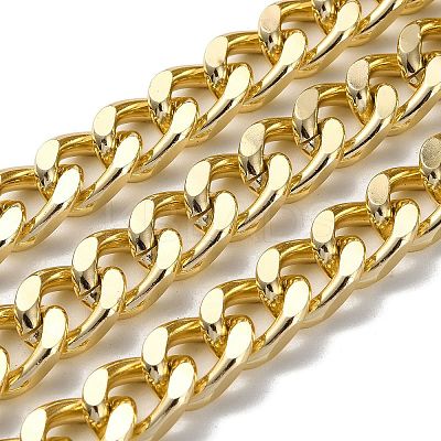 Oxidation Aluminum Diamond Cut Faceted Curb Chains CHA-H001-04KCG-1