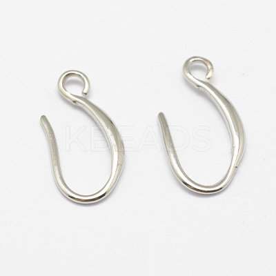 Brass Earring Hooks X-KK-F714-06S-1