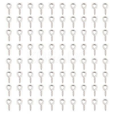 1000Pcs Iron Screw Eye Peg Bails IFIN-DC0001-01P-1