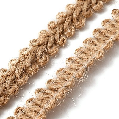 Braided Burlap Ribbon OCOR-WH0073-78-1