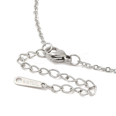 Non-Tarnish 304 Stainless Steel Pendant Necklaces NJEW-H010-01P-1