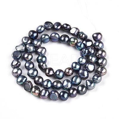 Natural Cultured Freshwater Pearl Beads Strands PEAR-N014-06G-06-1