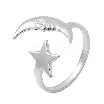 304 Stainless Steel Cuff Open Rings RJEW-H265-03P-1