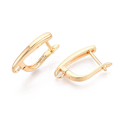 Brass Hoop Earring Findings KK-N267-23B-G-1