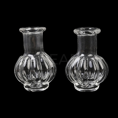 Transparent Glass Beads Containers GLAA-G123-05-1