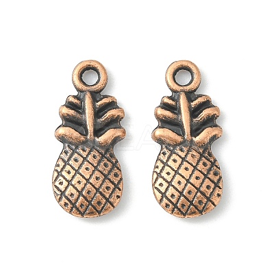 Pineapple Tibetan Style Alloy Pendants X-TIBEP-N008-13R-NR-1
