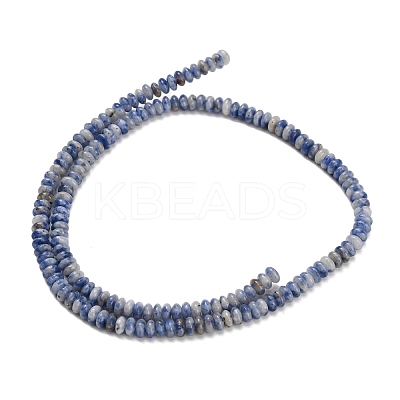 Natural Blue Spot Jasper Beads Strands G-Z110-B14-2x4mm-1