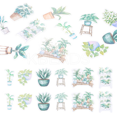 100Pcs Story of Four Seasons PET Stickers Self-Adhesive Stickers DIY-TA0003-69C-1