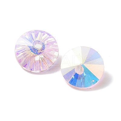 Electroplate Transparent Glass Beads EGLA-Z002-AB08-1