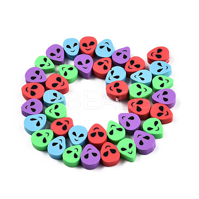 Handmade Polymer Clay Beads Strands CLAY-N010-077-1